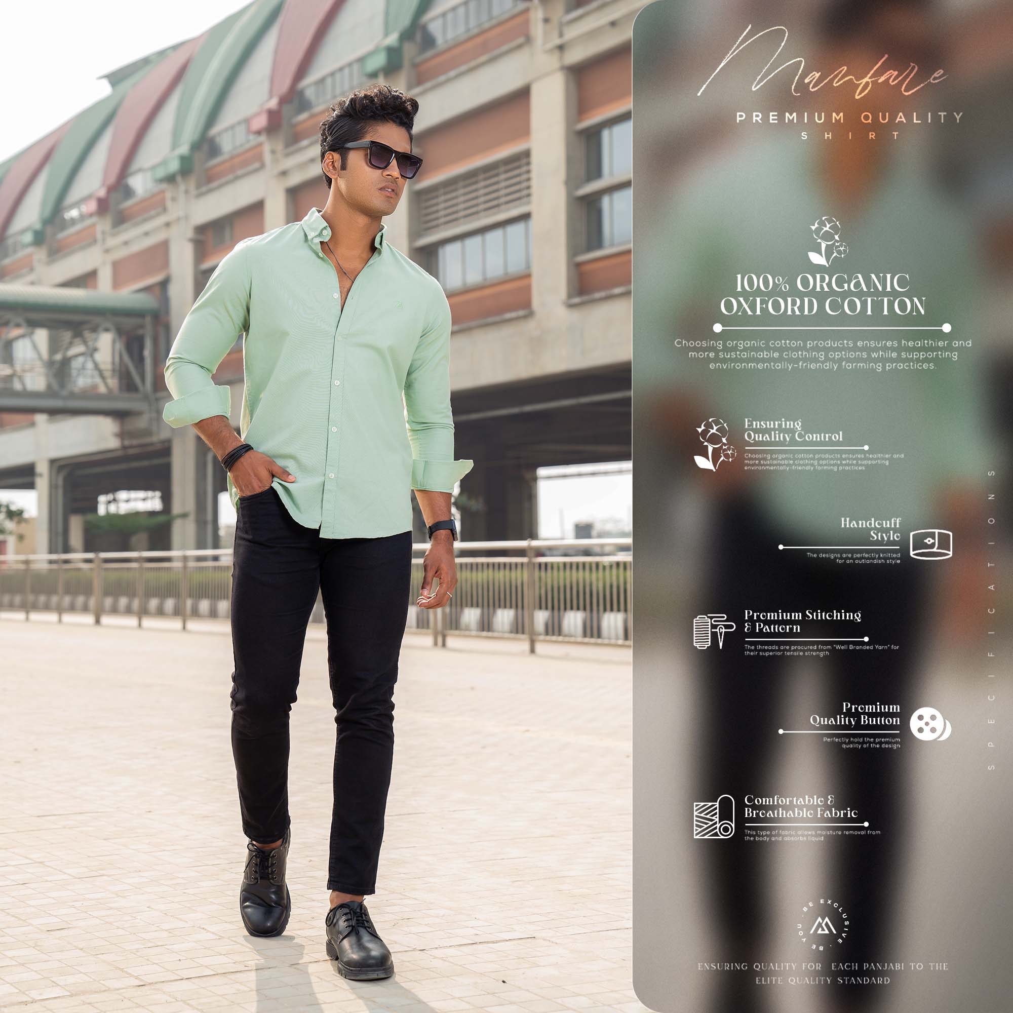 Manfare Premium Solid Shirts for Men I MS-45. 