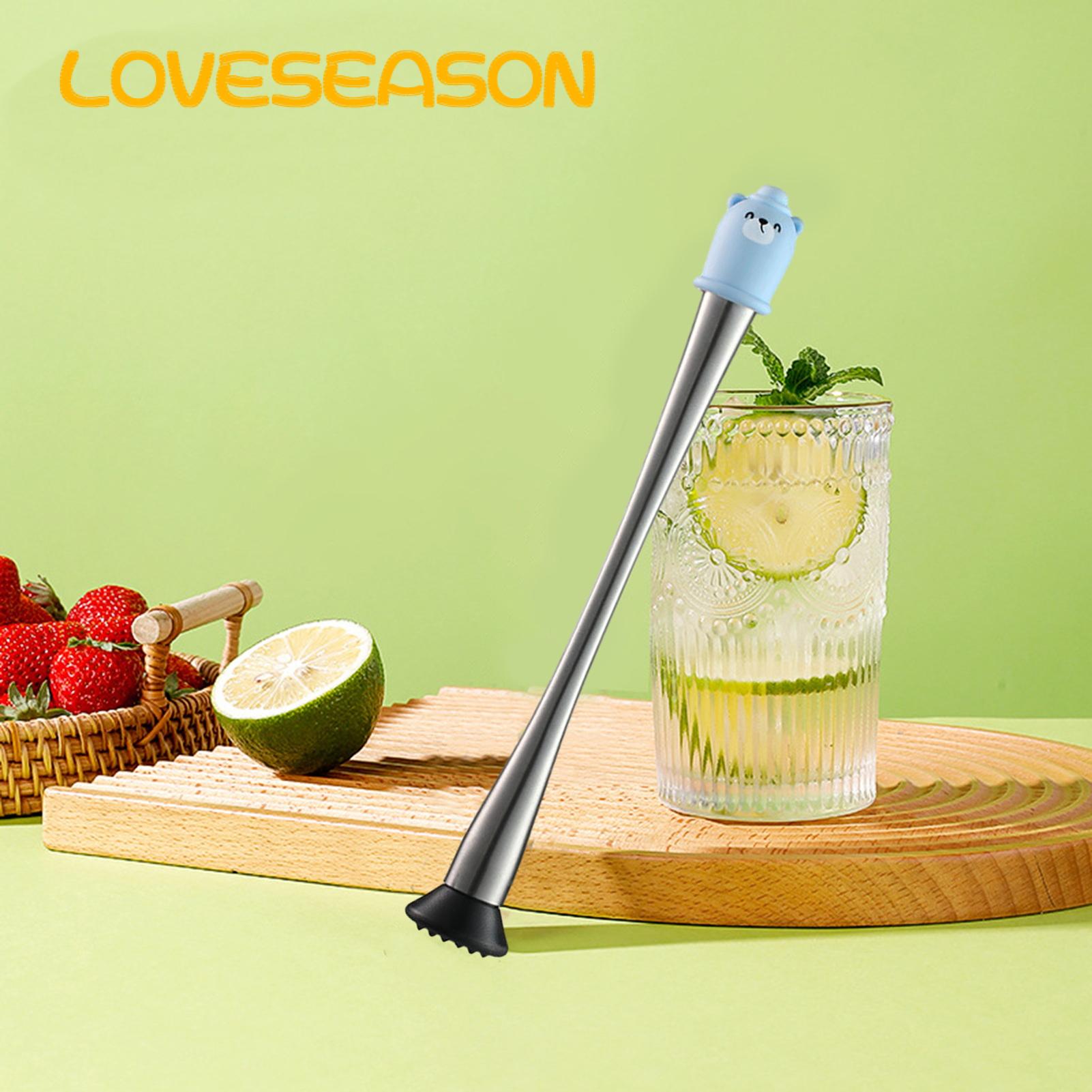 Stainless Steel Hammer 1pc Drink Stir Stick Ice Pounder Lemon Hammer Rust Resistant Comfortable Grip Stainless Steel for Crushing Ice Making Rust-proof Hammer. 