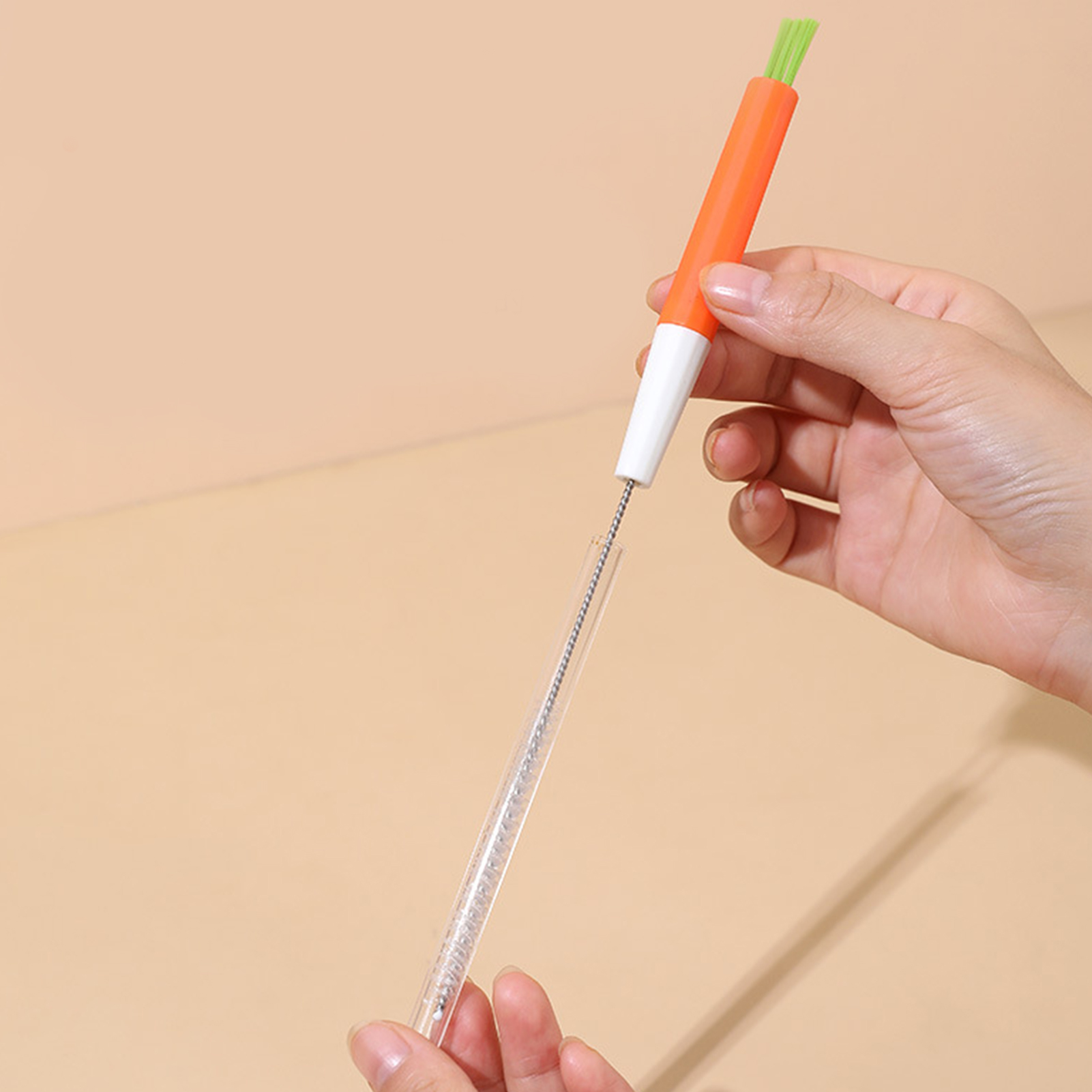 Drink Straw Cleaner Multi-purpose 360 Degrees Rotation Straw Cleaning Brush. 