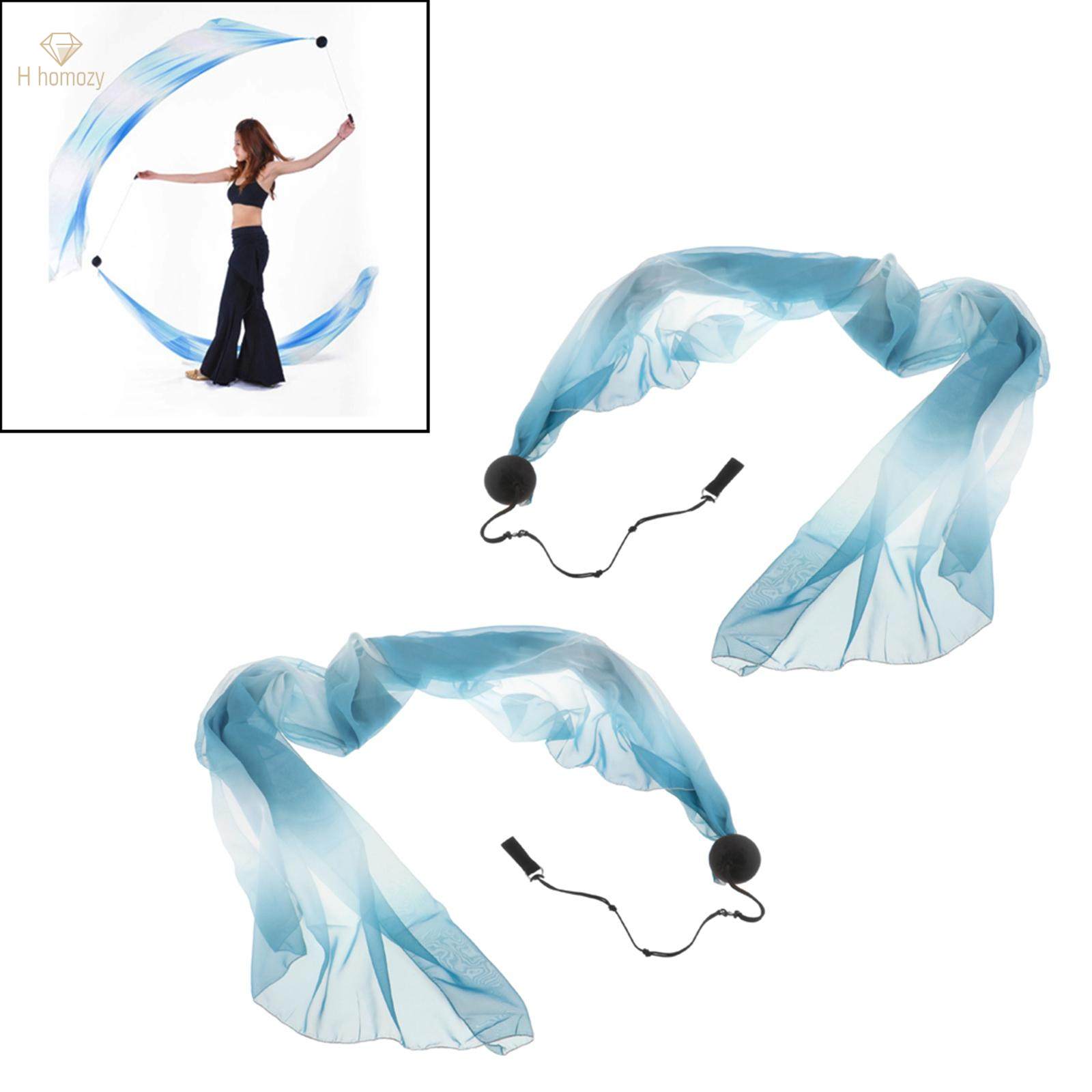 Belly Poi Streamers Silk Streamer Set Silk Streamer Poi Chain Balls for Dancing Fancy. 