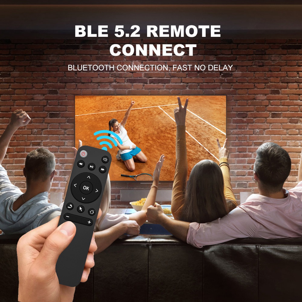 Bluetooth 5.2 Remote Controller Smart Control for Smart Tv Box Phone Computer Pc Projector Etc. 