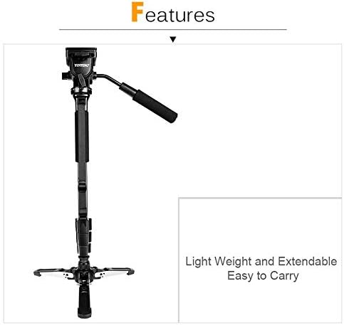 Yunteng VCT-288 Monopod for Photography and Video with Rotating Base. 