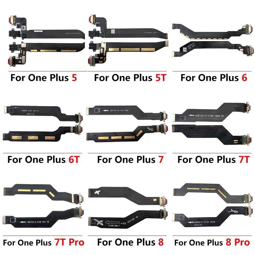 USB Charger Dock Connector Charging Port Microphone Flex Cable For Oneplus 5 5T 6 7 7T 8 8T 9 Pro 9R Nord N10 5G. 