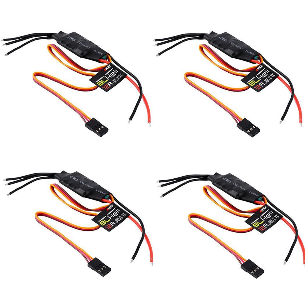 New 4Pcs 12A Brushless Emax High-Speed BLHeli ESC Controller For RC FPV QAV250 200 280 300 Quadcopter. 