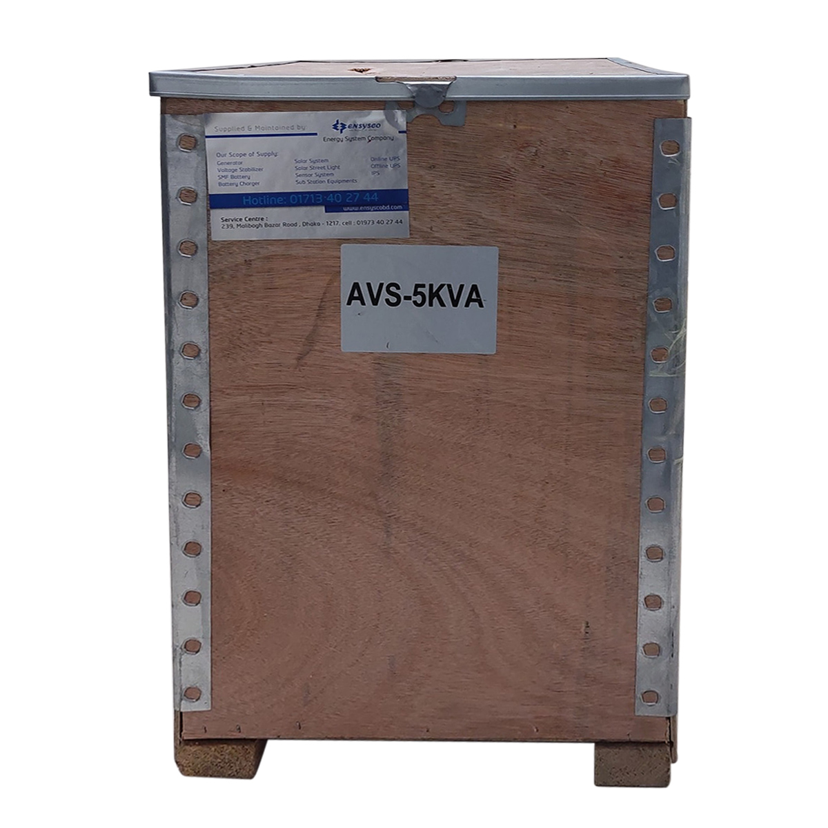Ensysco 5 KVA Voltage Stabilizer- 5 KVA AVR - 5 KVA AVS. 