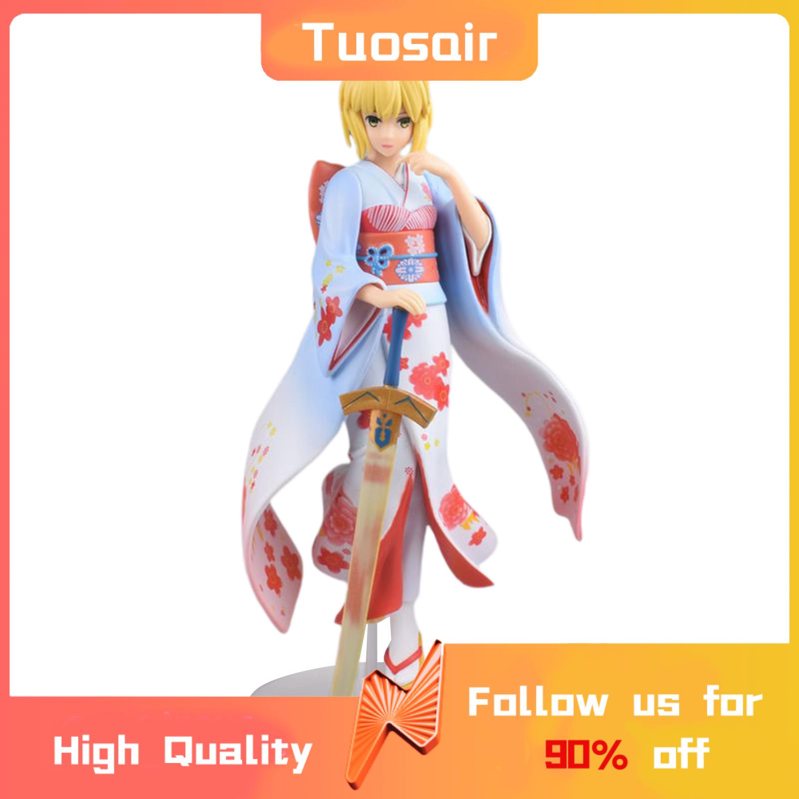 Fate/Stay Night Figure Sakura Kimono Saber-Altria Statue Model Action Figure