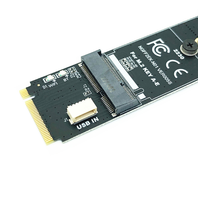 M.2 M-Key to A + E Key NGFF Slot Wifi Wireless Network Card M.2 NGFF PCI Express to E Key Card M-Key to A-E Key M.2 Wifi Adapter. 