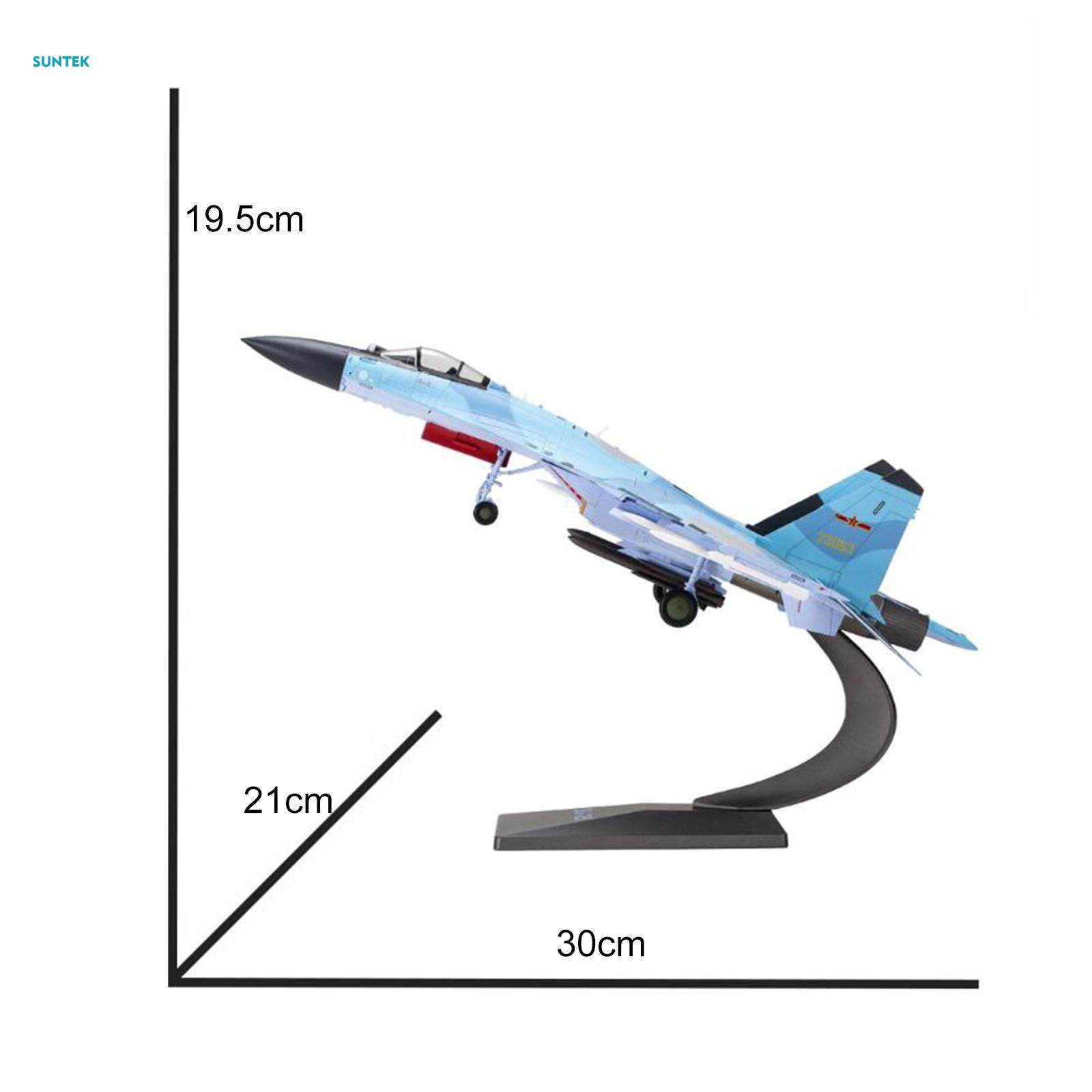 1:72 SU35 Airplane Model with Display Stand for Tabletop Home TV Cabinet. 