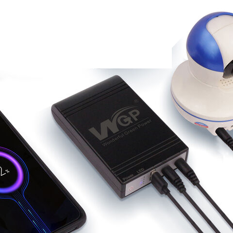 WGP Mini UPS 5V/9V/12V/12V 10400mAh Backup Power for Router, ONU, CCTV Ups backup (Original). 