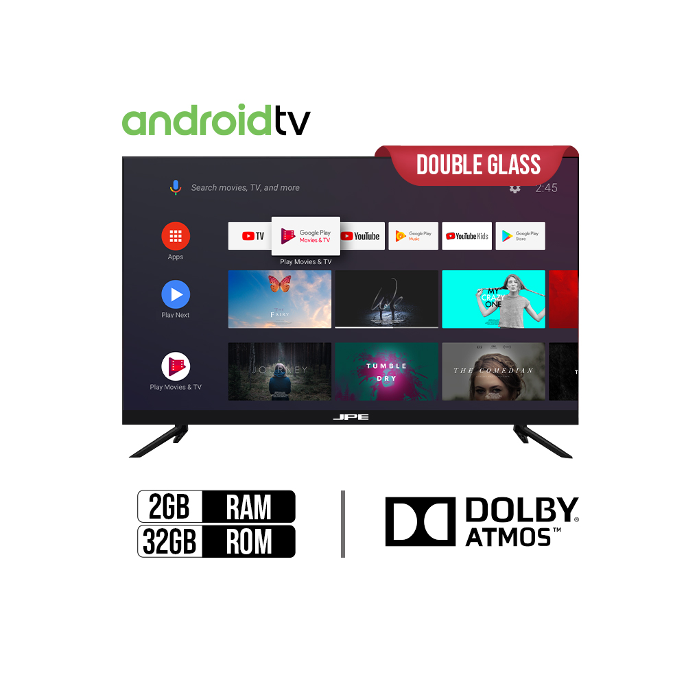 JPE 32" TV With Dual Glass Protection