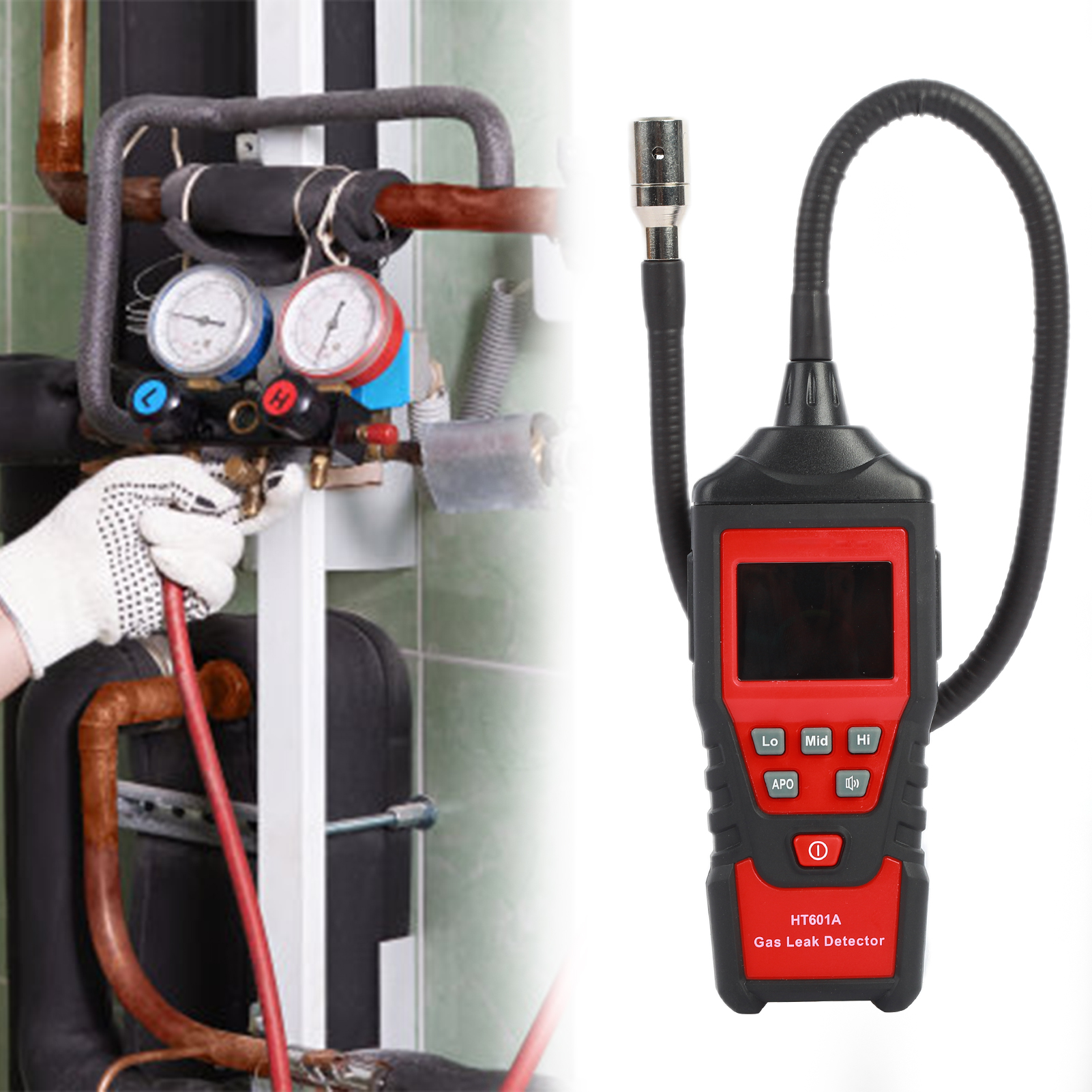 Gas Meter Automatic/Manual Reset Household Practical Gas Tester. 