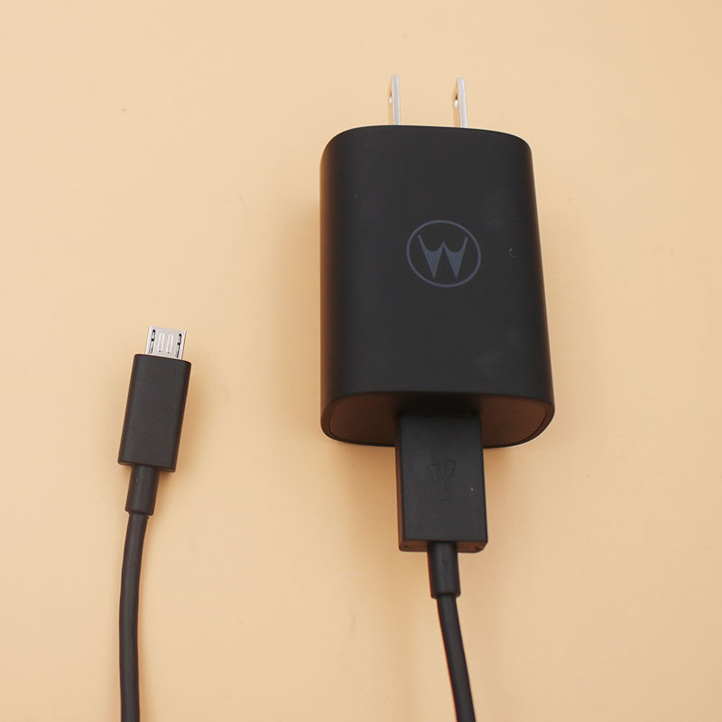 For Motorola 18W Fast Charger US Plug Turbo Power Adapter For Moto G6 G5 G7 G8 G9 G5S E5 G4 Plus G50 P30 Micro USB/Type C Cable. 
