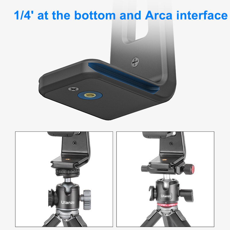 Ulanzi ST-20 Universal Tablet Phone Tripod Mount Tilt Adjust 360°Rotating Stand Holder for iPad Mini Air Pro iPhone Galaxy Vlog. 