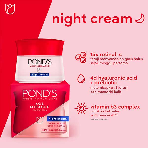 POND'S Age Miracle Night Cream. 
