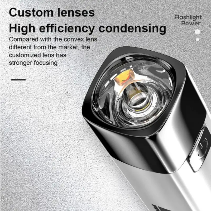 Smiling Shark 617A LED Rechargeable Torch Light. 