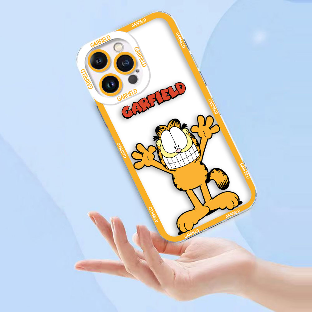 Funny G-Garfield Cover Clear Soft Silicone Phone Case For iPhone Apple 15 14 12 13 11 Pro 8 7 SE Plus X XR XS Max Case Funda. 