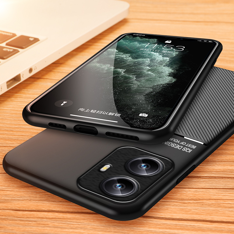For Realmi C55 5G Case Leather Texture Magnetic Holder Phone Case For RealmeC55 Realme C55 C 55 55C 5G RMX3710 6.72 Bck Cover. 
