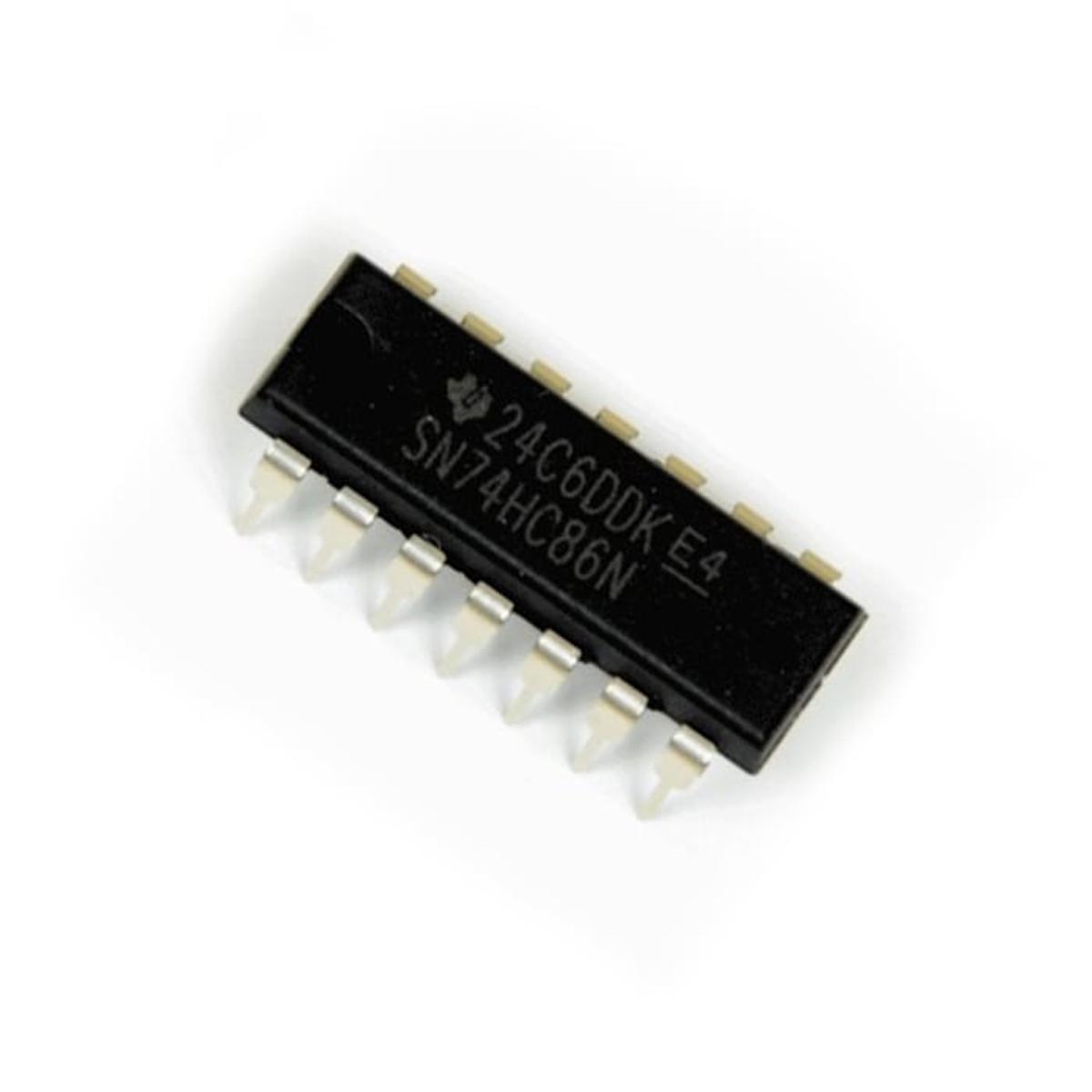 2Pcs- 7486 SN74HC86N 74HC86 74LS86 Gate IC Dual In Package DIP 14 Pin Leads IC Breadboard Friendly IC 