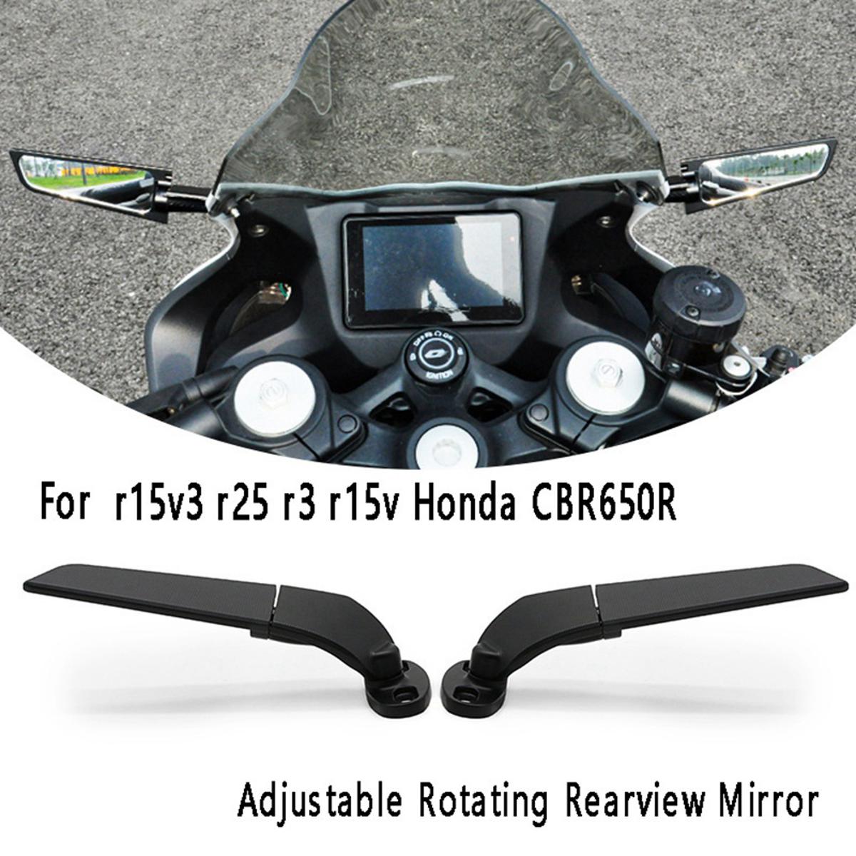 for Honda CBR650R Rearview Mirror-1 pair x rear view mirrors-Black