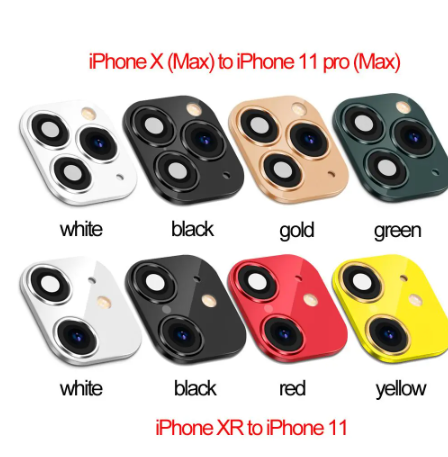 Mica Falsa Camera turns For iPhone XR to 11 and X to iPhone 11 Pro Max Seconds Change Fake Camera Lens Sticker