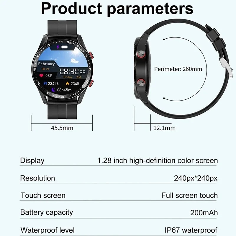 2023 HiWatch Plus New Bluetooth call SmartWatch women men Heart rate blood oxygen Health testing Smart Watch For xiaomi Huawei. 
