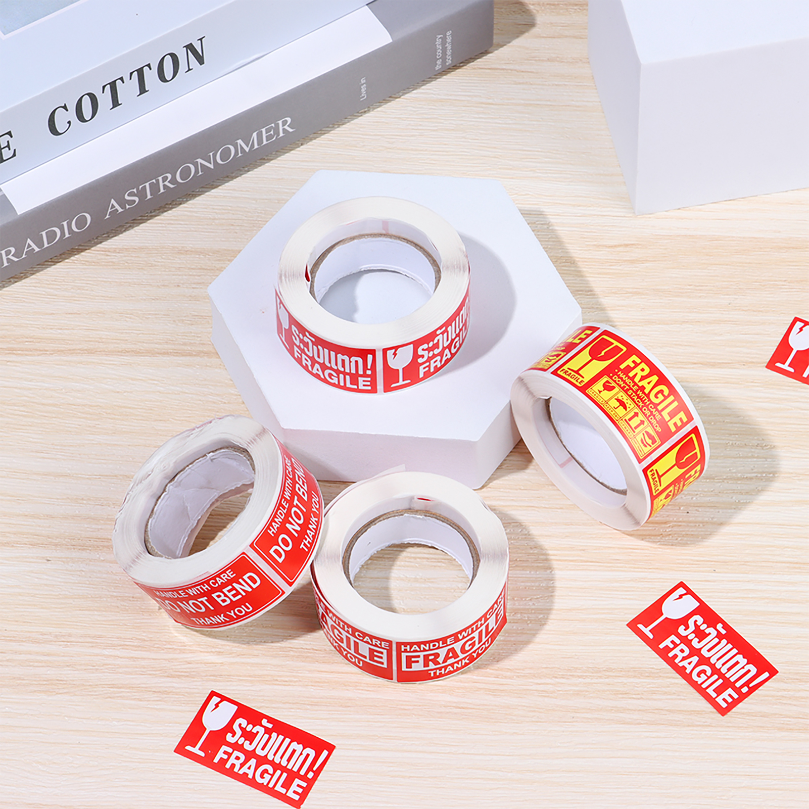 Fragile Warning Sign Sticker Scuff Resistant Careful Handling Fragile Warning Sign Sticker. 
