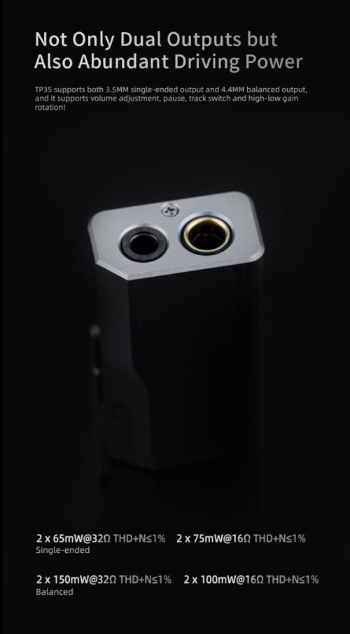 EPZ TP35 Portable DAC & Headphone Amp. 