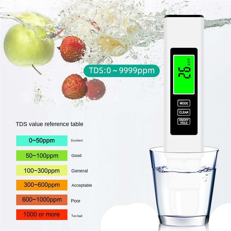 1 PCS Digital Water Testing Kit High Accuracy for Drink Water Water Tester Integrated. 