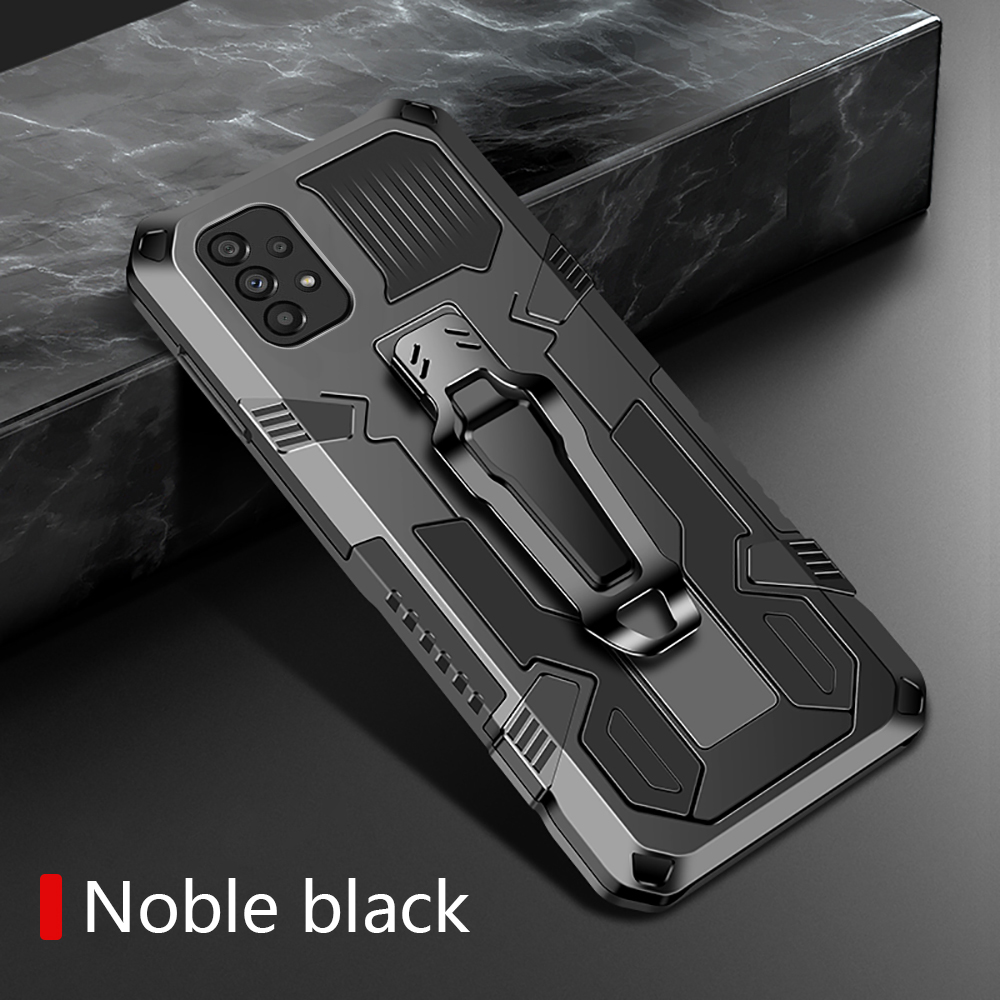 For Samsung Galaxy A33 5g car magnetic holder clip back armor case mobile phone memory case stand hard protection cover MechWarrior phone case anti-fingerprint support Self stand case