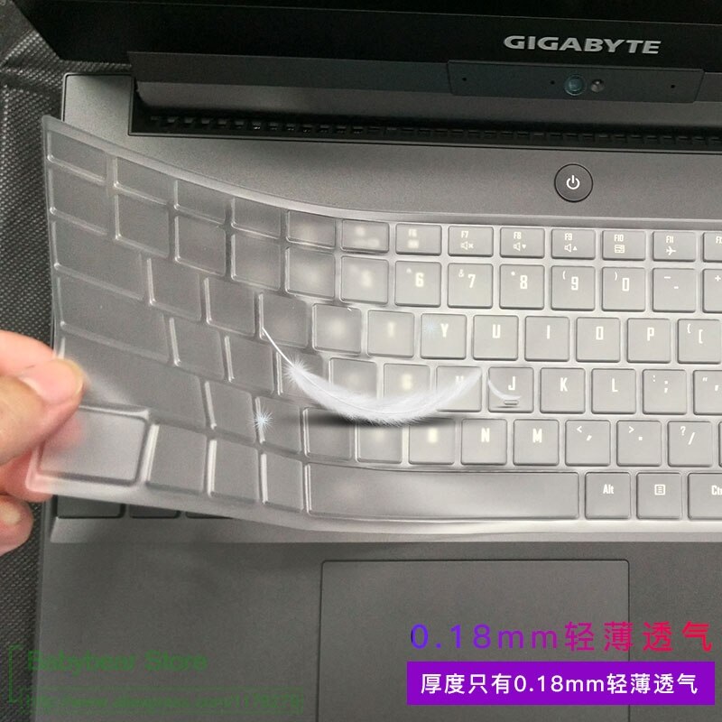 【happy one】For Gigabyte Aero 15 v8 v8-BK4 / Aero 15W 15W-BK4 15.6" 15 i7 GTX 1060 tpu laptop keyboard cover protector. 