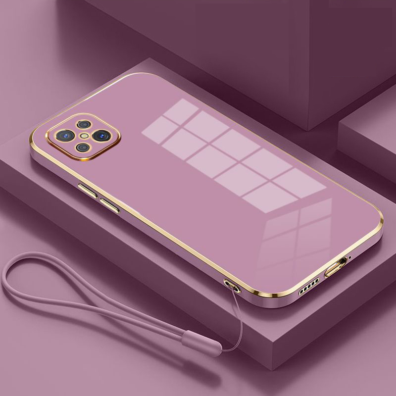 For Oppo Reno4z 5G Case OPPO Reno 4 Z Phone Case CPH2065 Case oppo reno4Z Reno4 z 5G Luxury Square Plating Shockproof Back Cover. 