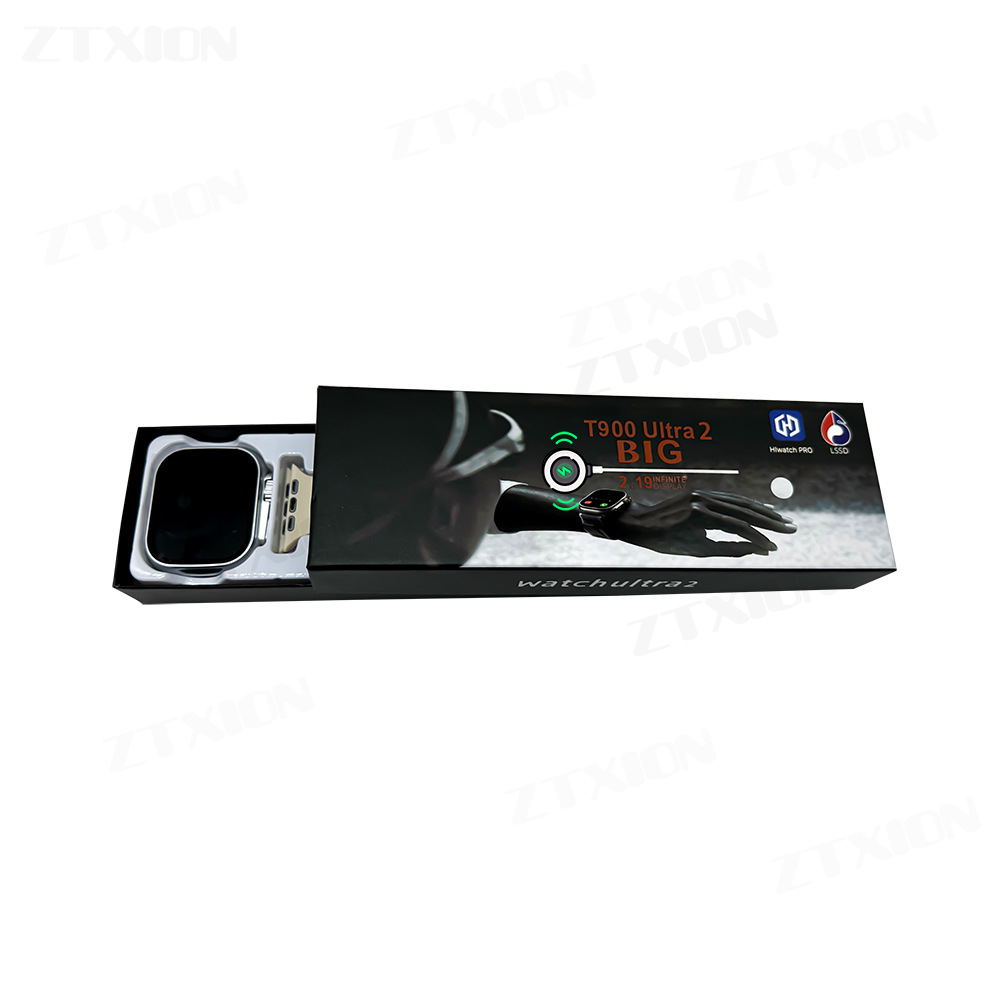 The new T900 Ultra 2 Hiwatch Pro APP smart watch Huaqiang North Dynamic Island touch screen gestures. 