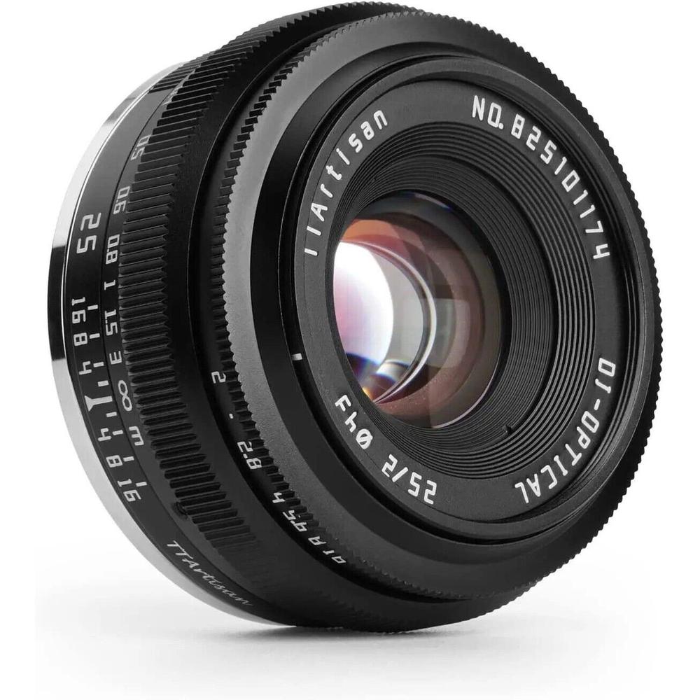 TTArtisan 25mm F2 Wide-Angle APS-C Camera Lens Large Aperture Manual Fixed Camera Lens Compatible with Fuji X-Mount Cameras X-A2. 
