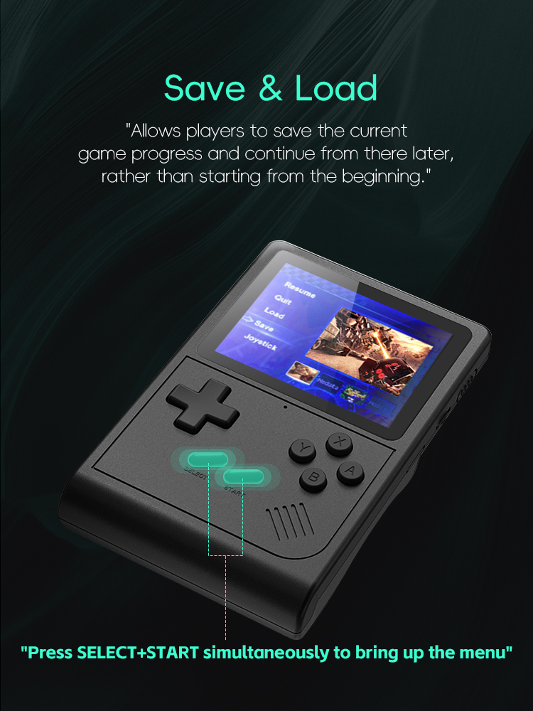 Portable Retro Mini Handheld Game Console Video Game for NES/SNES/GBA Emulators Consoles for Gameboy Player GB300. 