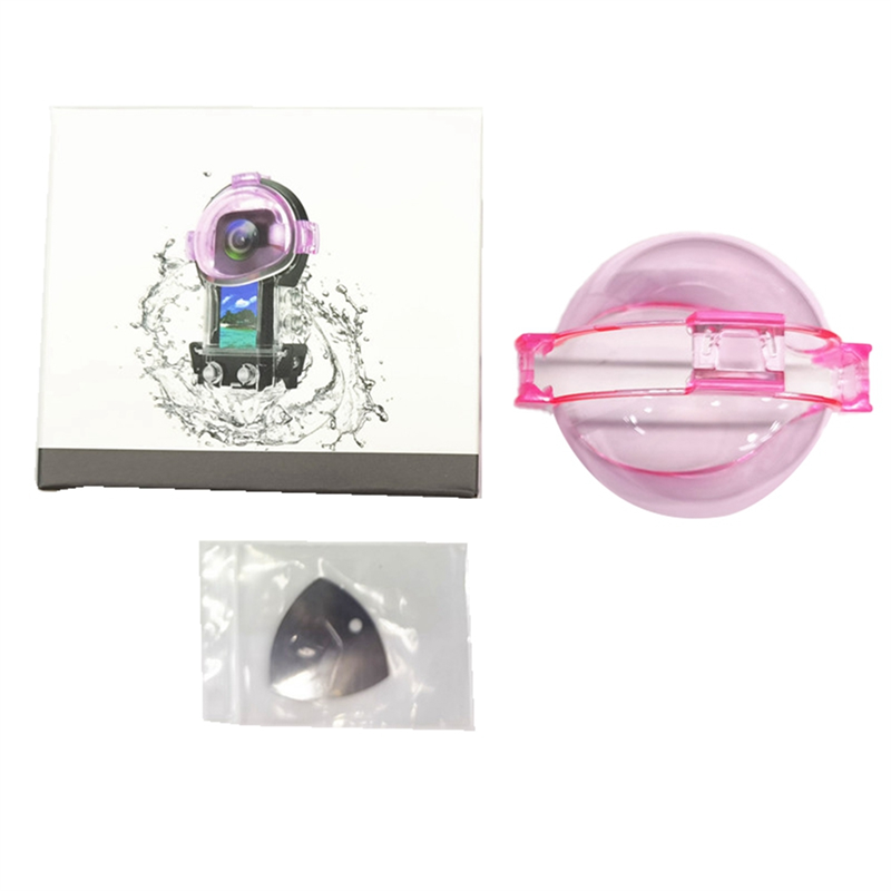 For Insta360 X3 Camera Waterproof Case Dive Housing Multi-Functional Portable Dive Case Filter Durable Easy Install Pink. 