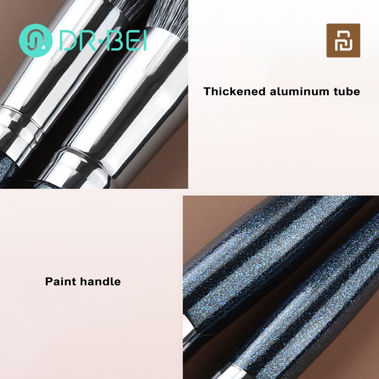 Fiber Stippling Brush Soft Fluffy Stippling Brush for Perfect Makeup Application Ideal for Foundation Loose Powder Eye Shadow Beauty Must-have for Women Two-layered Stippling Brush. 