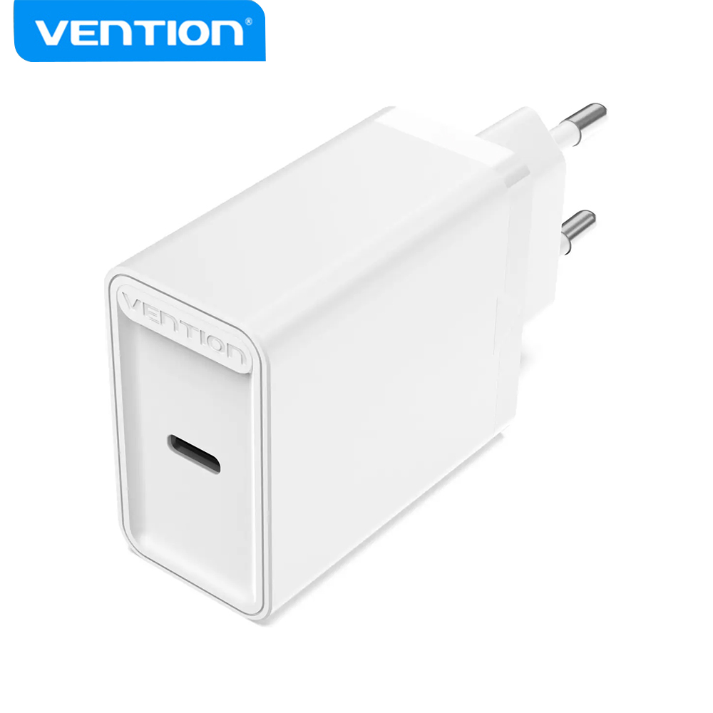 Vention FADW0-EU 22W PD 3.0 Quick Charging Adapter with 3A USB-C to USB-C Cable. 