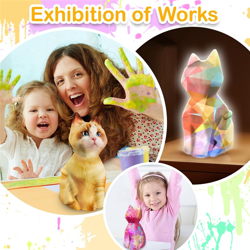 Your Own Cat Light Kit DIY Cat Crafts Night Light Suitable for Birthday Gifts