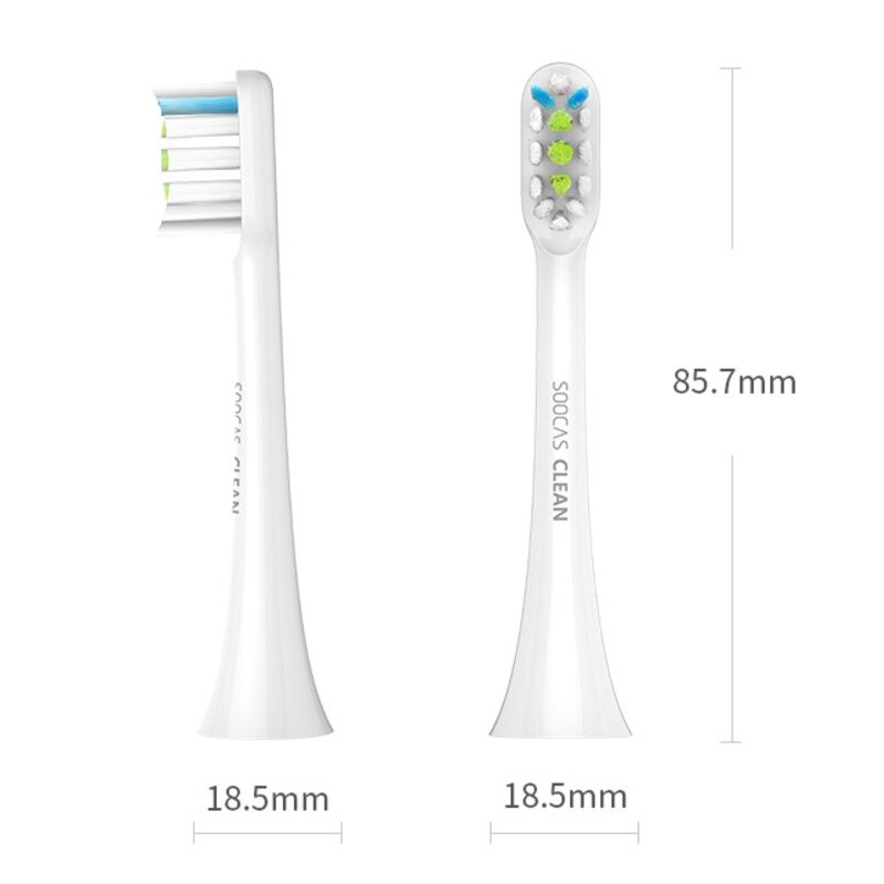 Original 2PCS SOOCAS Replacement Toothbrush Head for SOOCAS / SOOCARE X3 Mi Home APP Control Bluetooth Teethbrush. 