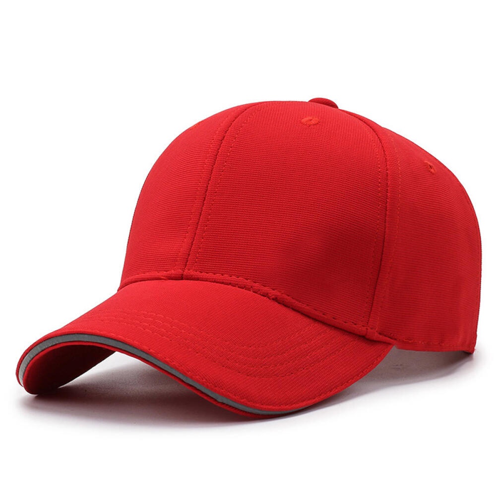 Men Women Adjustable Dad Hats Low Profile Solid Ball Cap Baseball Cap with Reflective Strip
