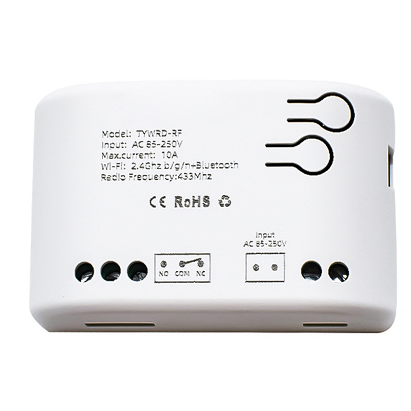 1 Piece Tuya Smart Switch White ABS for Motor Light Remote Control Circuit Breaker Inching Switch Alexa