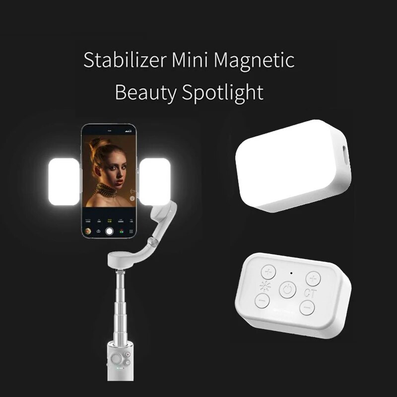 Vectorgear GBL01 Magnetic Mini Fill Light Accessories for OM5 / Zhiyun SMOOTH4/5 / Feiyu Vimble 3 Handheld Gimbal Stabilizer