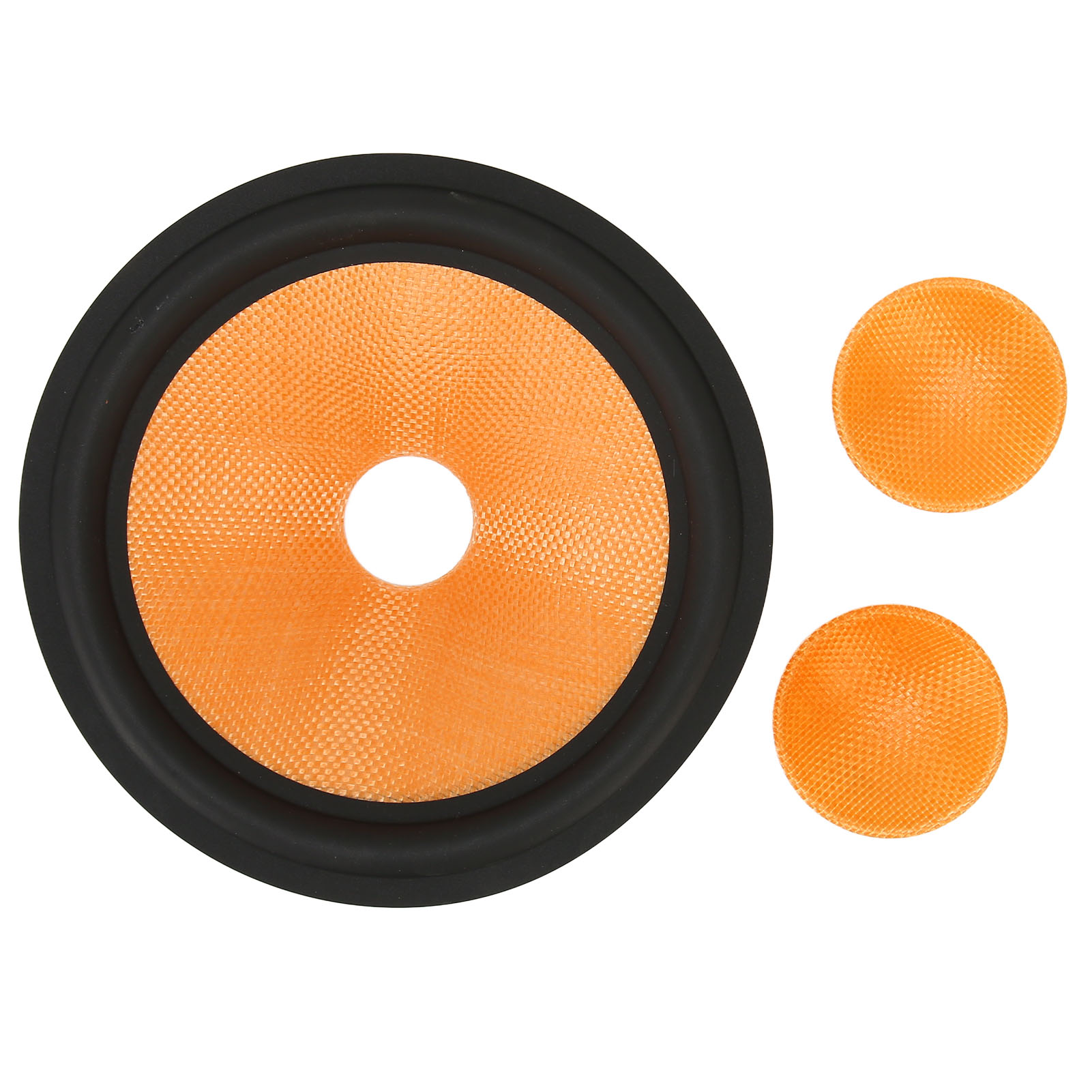 Paper Speaker Cone Drum Paper 1.4 Inch Inner Diameter Subwoofer Cones Drum Paper with Glass Fibre Surround for 8 Inch Speaker. 