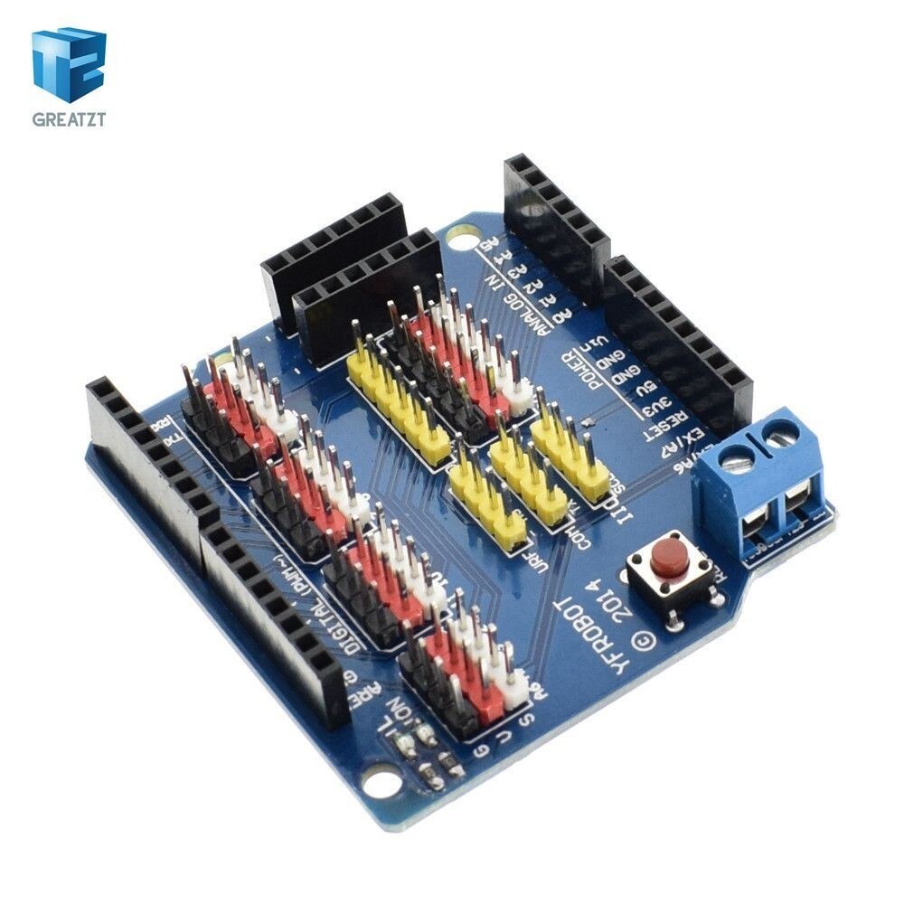【happy one】1pcs Sensor Shield Expansion Board Shield UNO R3 V5.0 Electric Module arduino r3. 