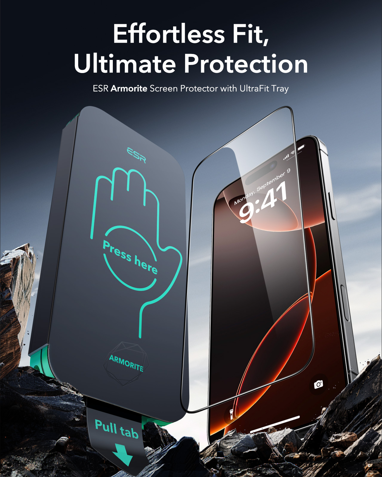 iPhone 16 Pro Max Screen Protector, ESR Armorite Screen Protector for iPhone 16 Pro Max- 1 Pack. 
