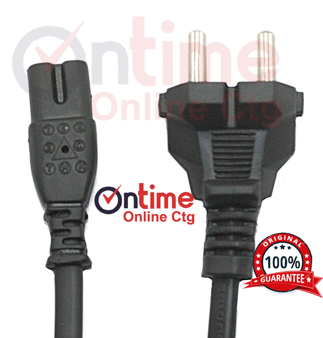 Mini 2 Pin Power Cable Cord  For trimmer Shaver (Only for trimmers working on direct 230v Mains Power Supply) Compatible with Kemei , HTC, Gami. 