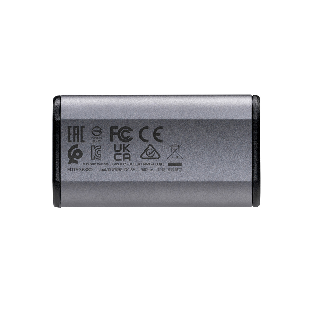 ADATA Elite SE880 1TB USB 3.2 Gen2 Type-C External Solid State Drive Supported Windows, Mac OS, Linux and Android - Wind Breaker. 