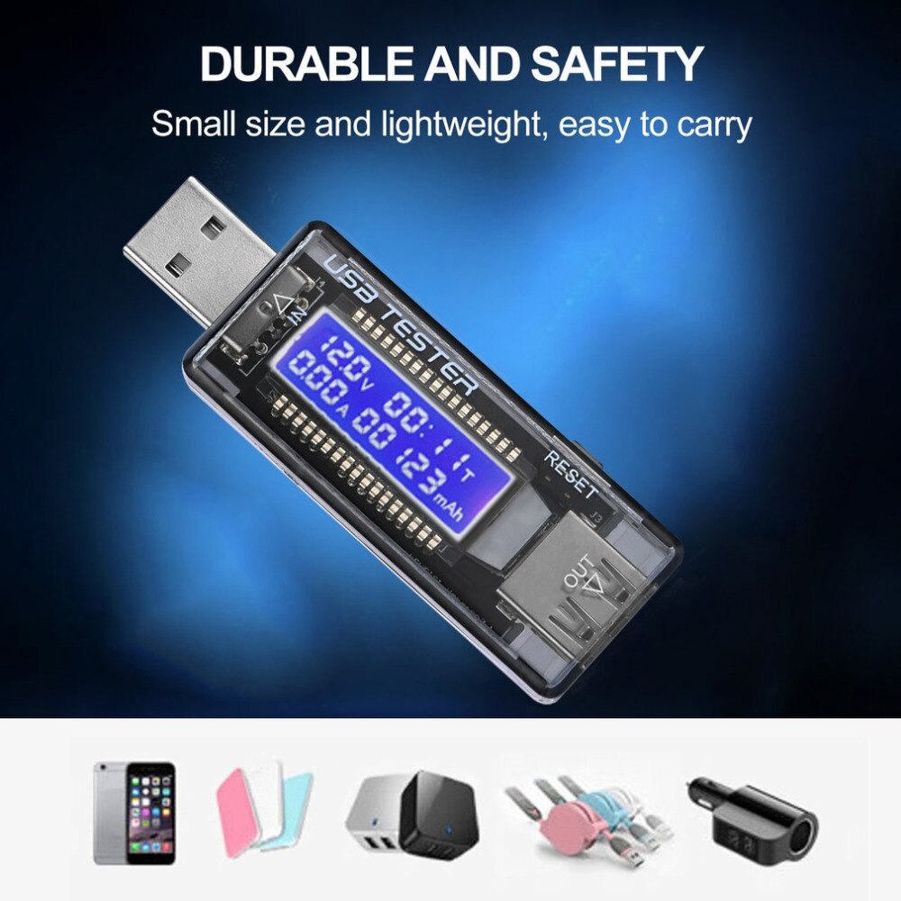 SS-302A 302A Multi Function Charger Doctor USB Display Voltmeter Digital Tester Current Voltage Testers Charger Doctor Capacity Fast Charge Power Bank Meter Tools Sets. 