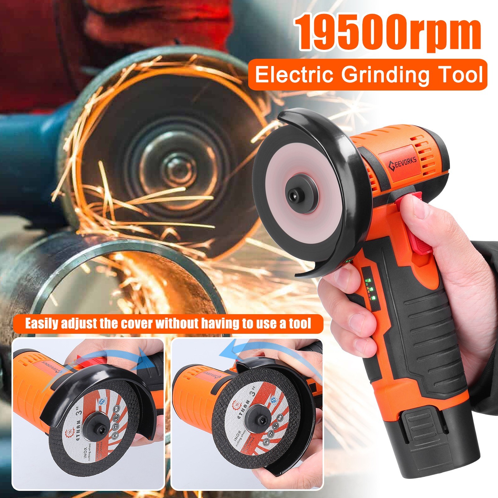 19500rpm electric grinding tool multifunctional mini grinder cutting and polishing - 01-eu. 
