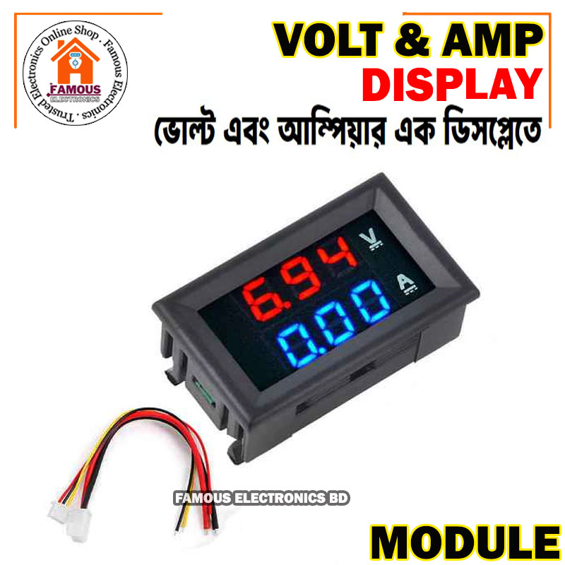 Dc 100V 10A Digital Voltmeter Ammeter 0.28 Blue Red Led Amp Dual Digital Volt Meter-1Pcs - Multimeter - Comprehensive Measurement Tool. 